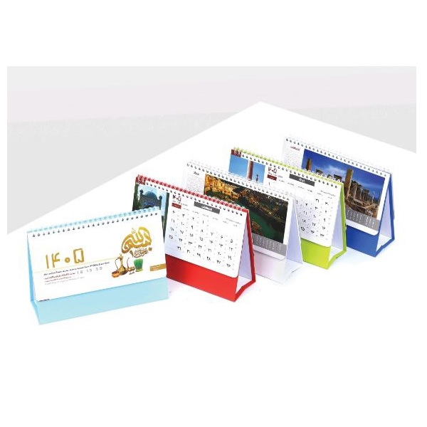 تقویم رومیزی باستانی پایه رنگی - کد R103